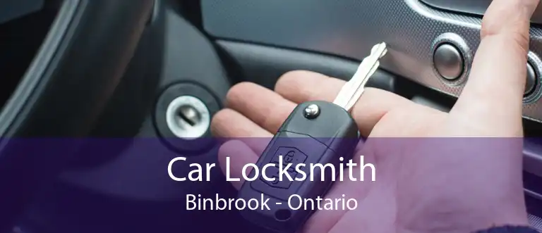 Car Locksmith Binbrook - Ontario